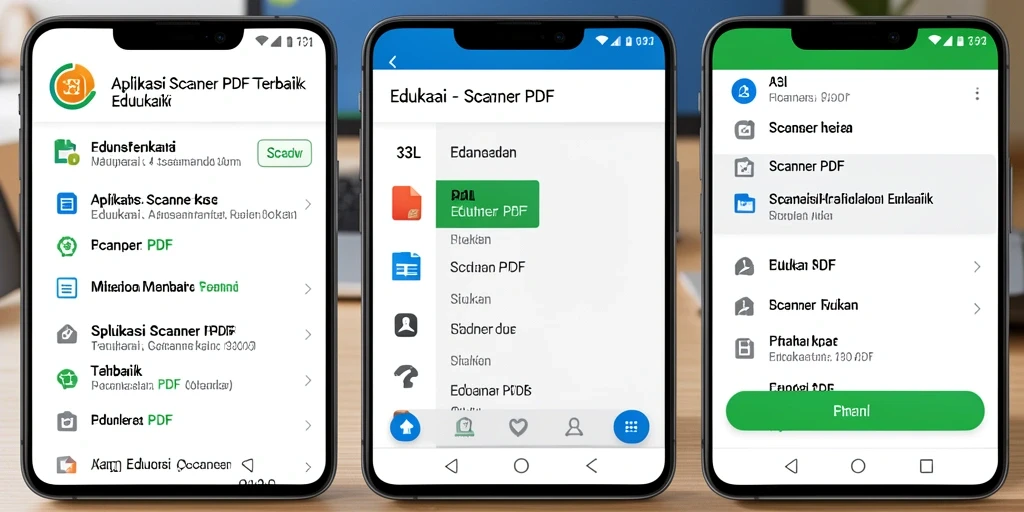 Antarmuka pengguna 33L untuk pemindaian PDF yang efisien.