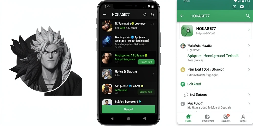 Antarmuka HOKAGE77 menampilkan alat penghapus background yang mudah digunakan.