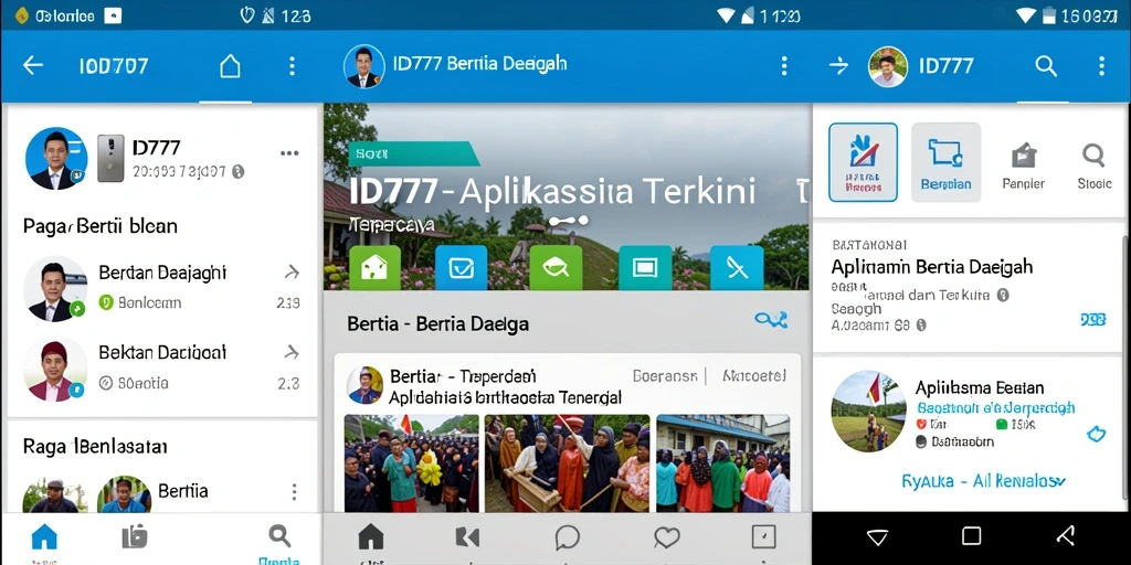 Tampilan antarmuka ID777 yang bersih dan mudah digunakan.
