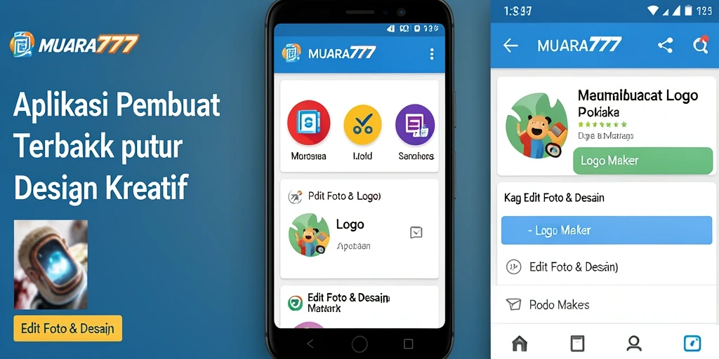 Tampilan antarmuka MUARA777 yang sederhana dan fungsional untuk membuat logo.